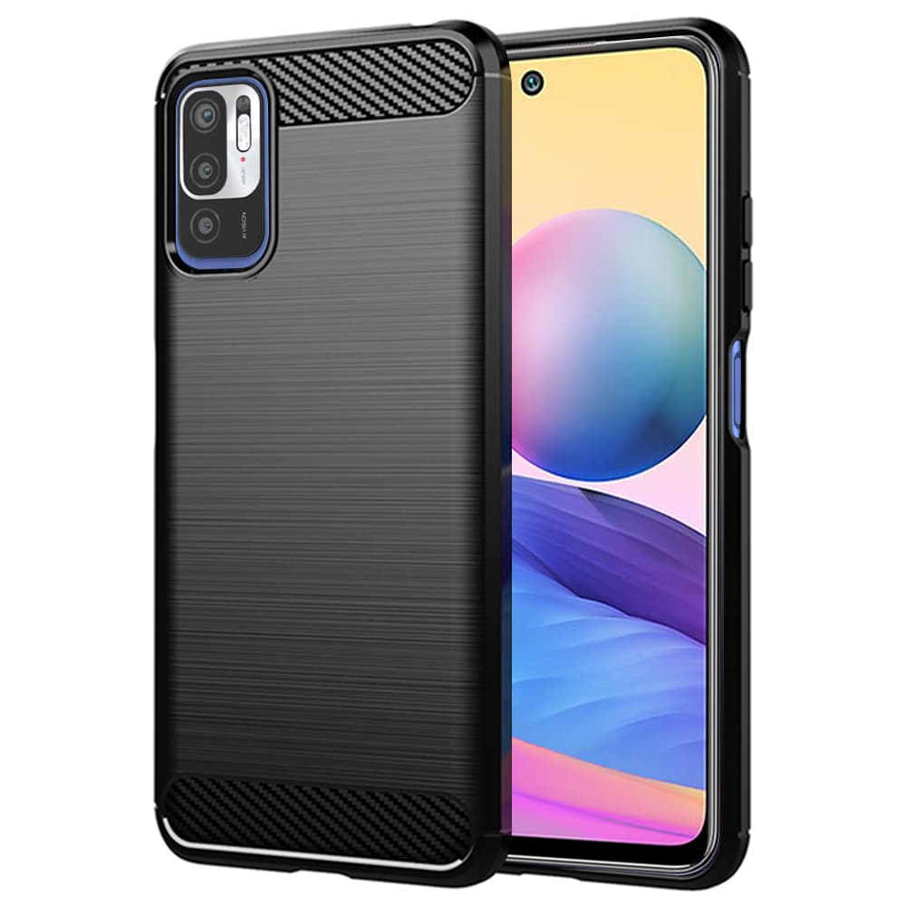 Techsuit Karbon Silikon Xiaomi Redmi Note 10 5G Poco M3 Pro 5G Černý - náhled 1