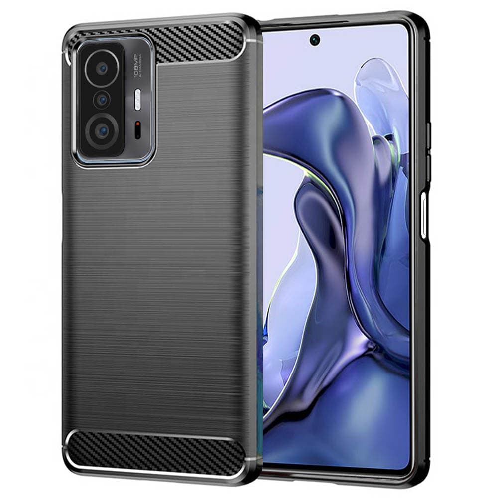 Techsuit Karbon Silikon Xiaomi 11T 11T Pro Černý - náhled 1