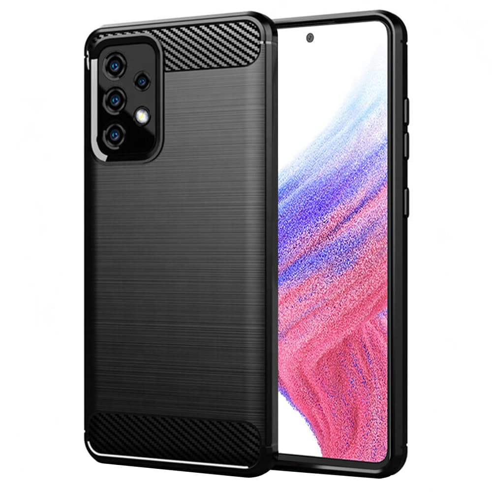 Techsuit Karbon Silikon Samsung Galaxy A53 5G Černý - náhled 1