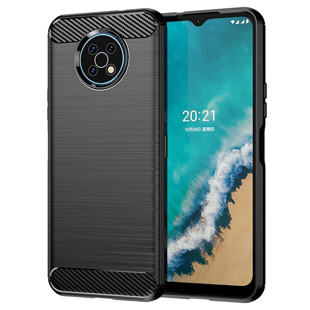 Techsuit Carbon Silicone Nokia G50 Černá - náhled 1