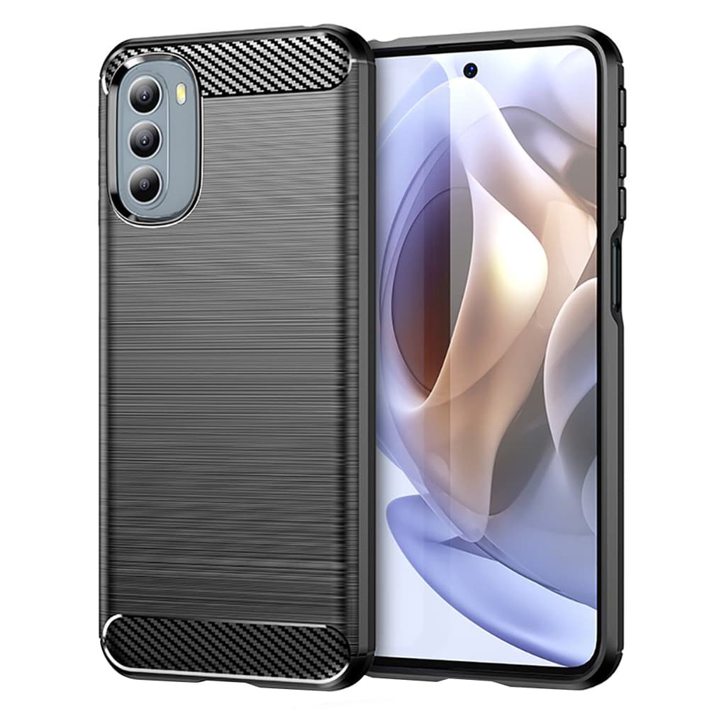 Techsuit Karbon Silikon Moto G31 4G Moto G41 4G Black - náhled 1
