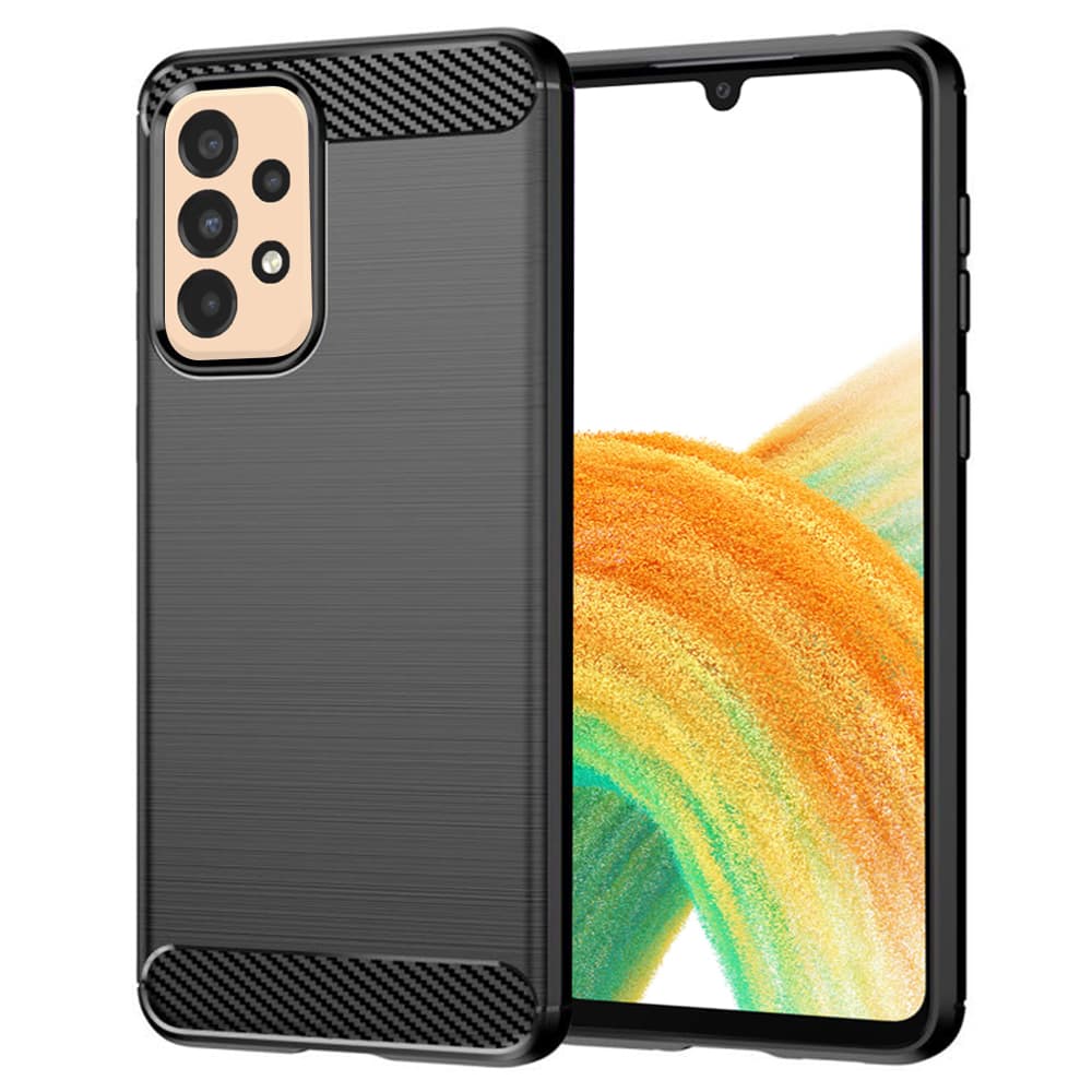 Techsuit Karbon Silikon Samsung Galaxy A33 5G Černý - náhled 1