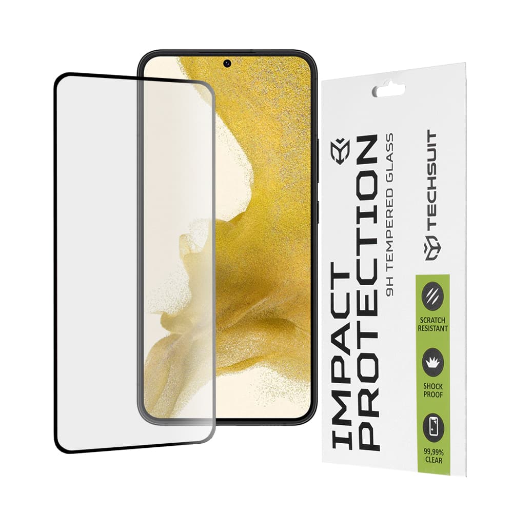 Techsuit 111D Celolepicí sklo Samsung S22 Plus S23 Plus Černé - náhled 1
