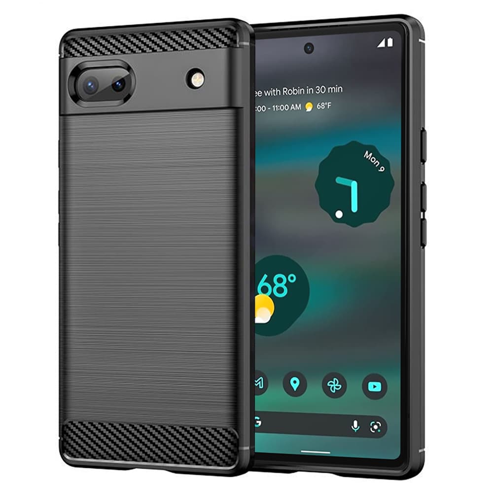 Techsuit Karbon Silikon Google Pixel 6a Černá - náhled 1