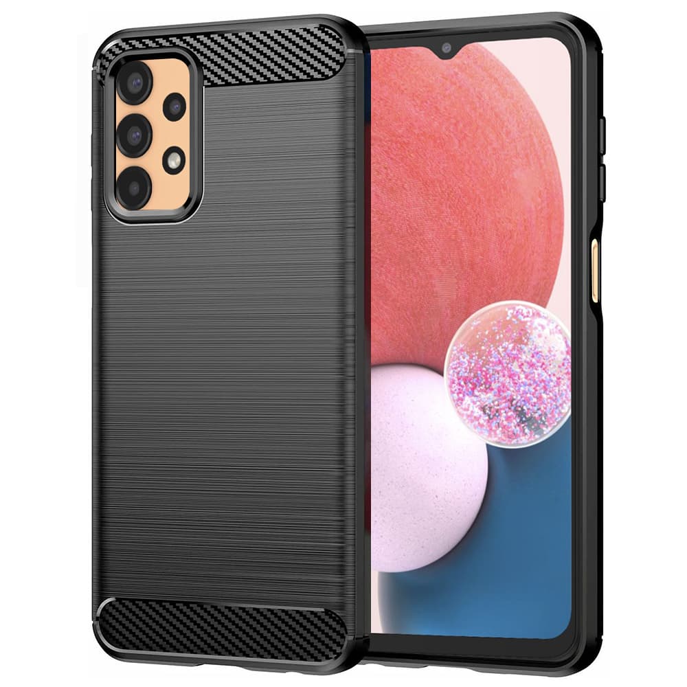 Techsuit Karbon Silikon Samsung Galaxy A13 4G Černý - náhled 1