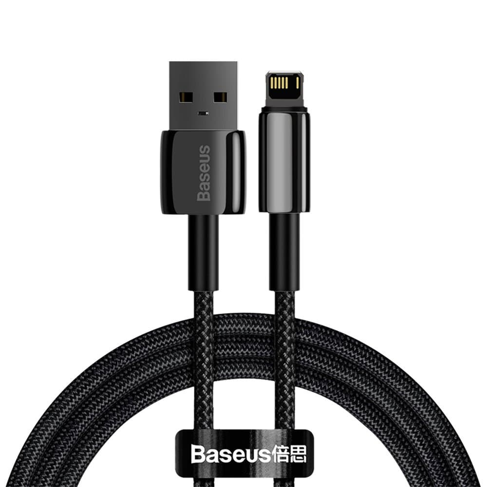 Baseus Kabel Tugsten Gold USB na Lightning 2.4A 1m Černý - náhled 1