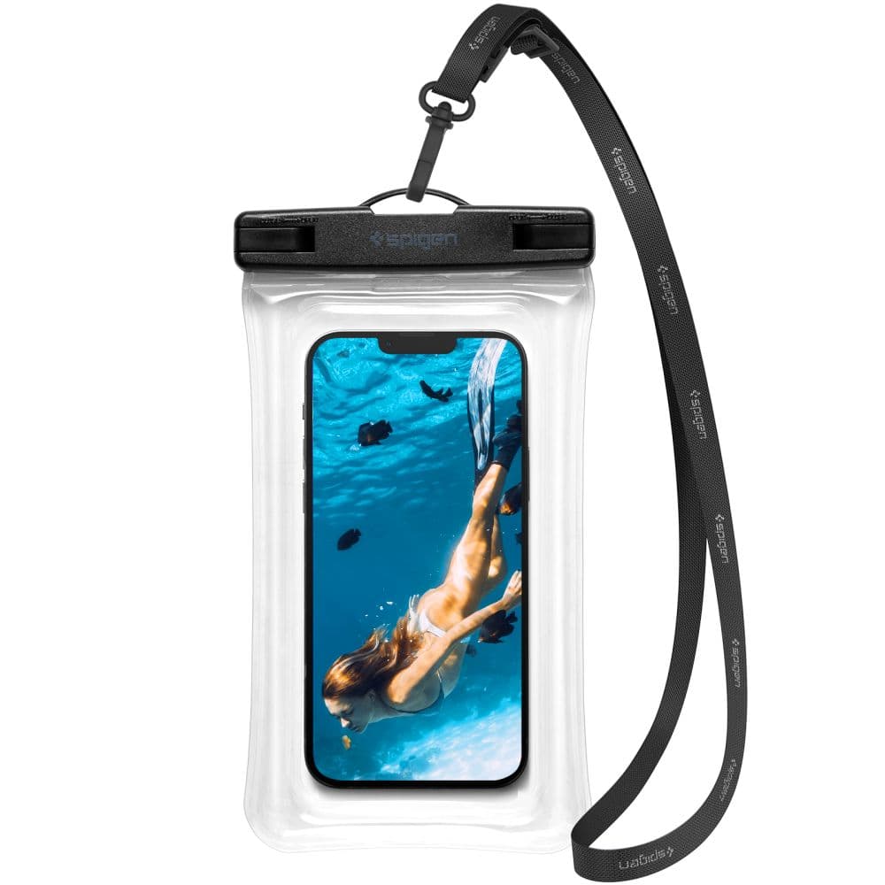 Spigen Vodotěsné pouzdro A610 IPX8 pro telefon max 6.9" Průhledné - náhled 1