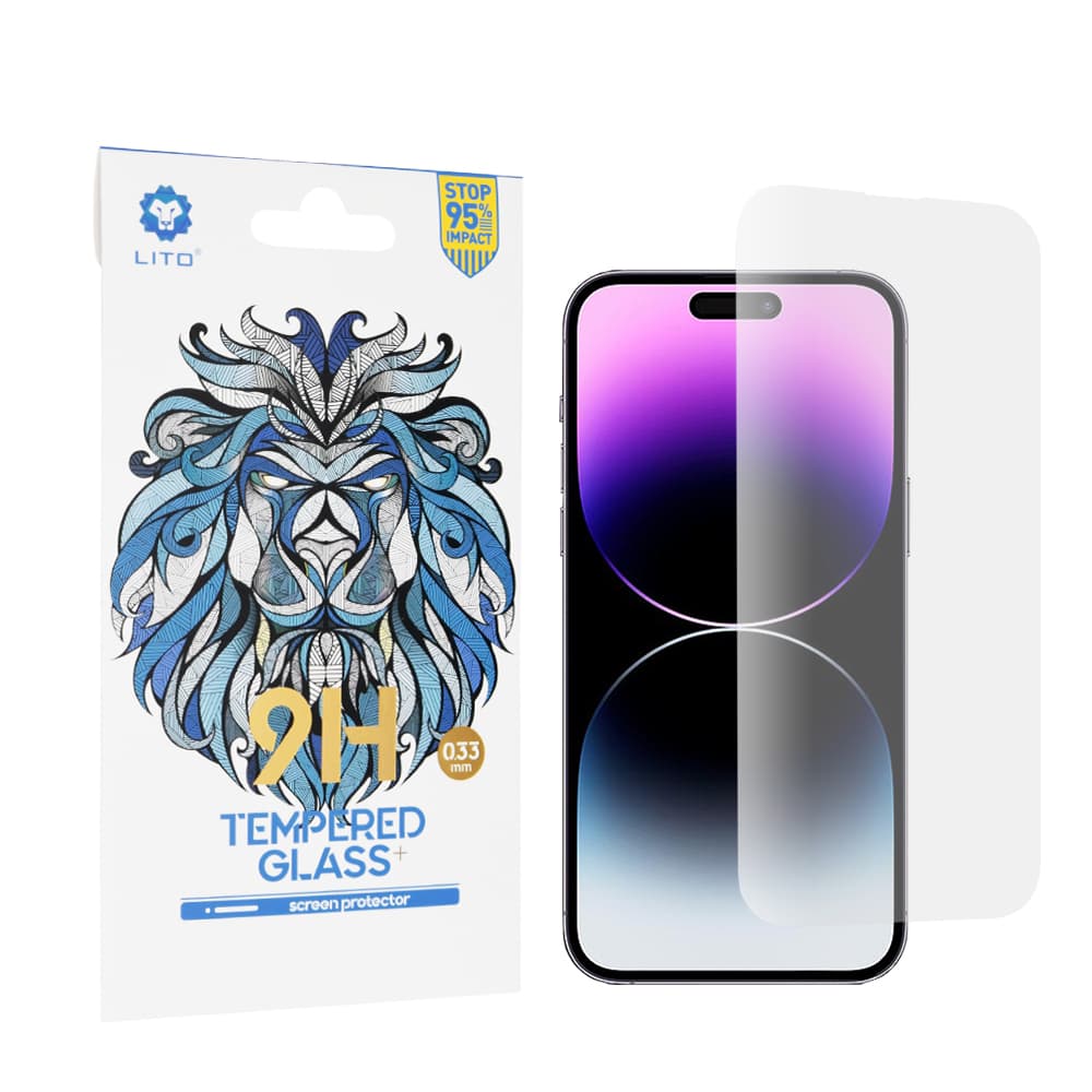 Lito 2.5D Klasické sklo Iphone 14 Pro Max Čiré - náhled 1