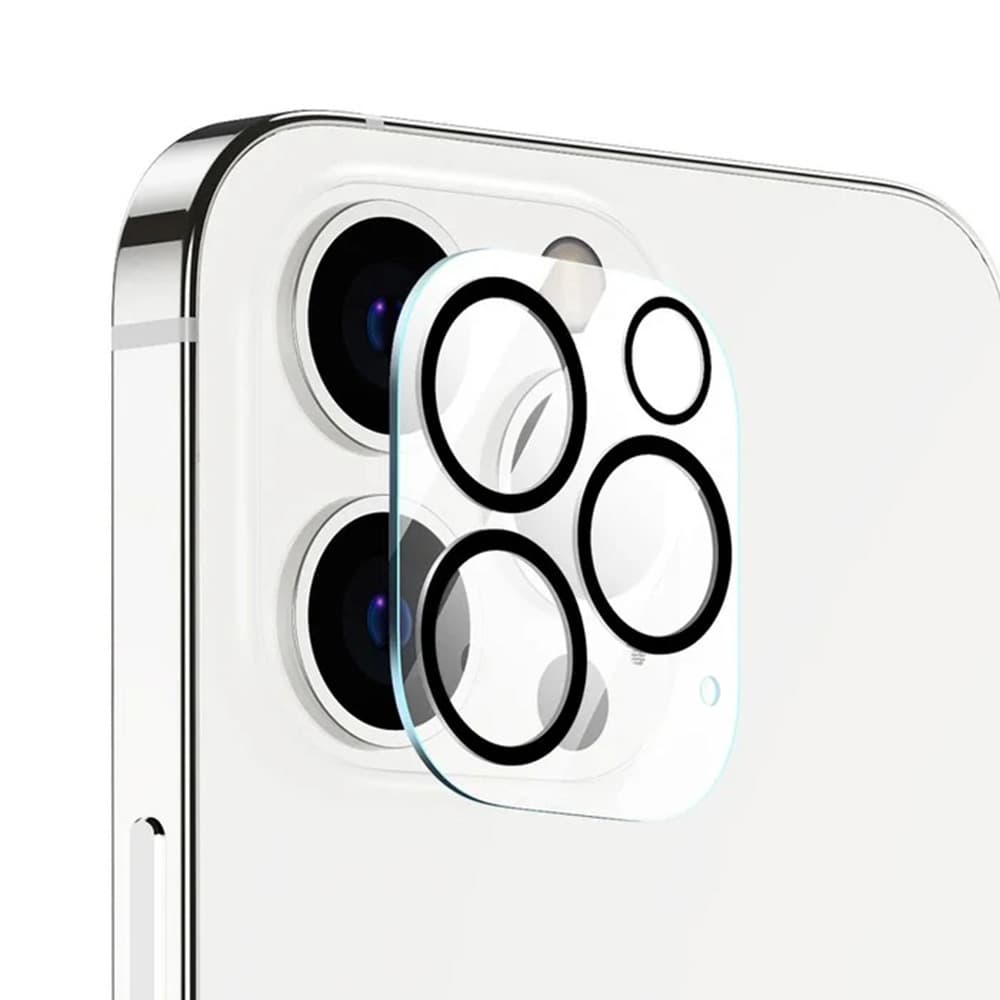 Lito S+ Ochrana kamery iPhone 14 Pro Max Black Transparent - náhled 1