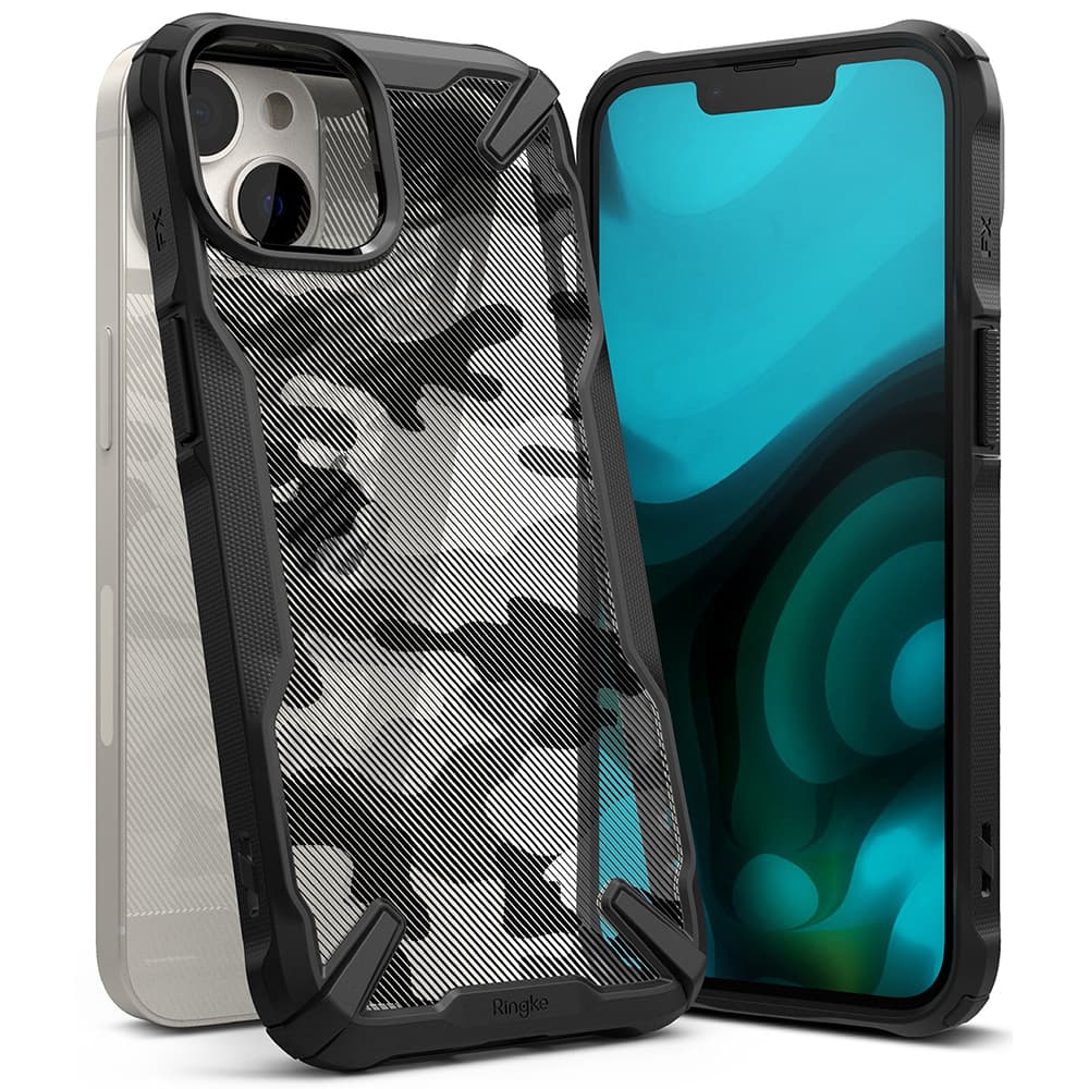 Ringke Fusion X Design iPhone 14 Plus Černá Camo - náhled 1