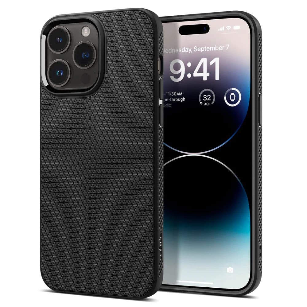 Pouzdro Spigen Liquid Air pro iPhone 14 Pro Matná černá - náhled 1