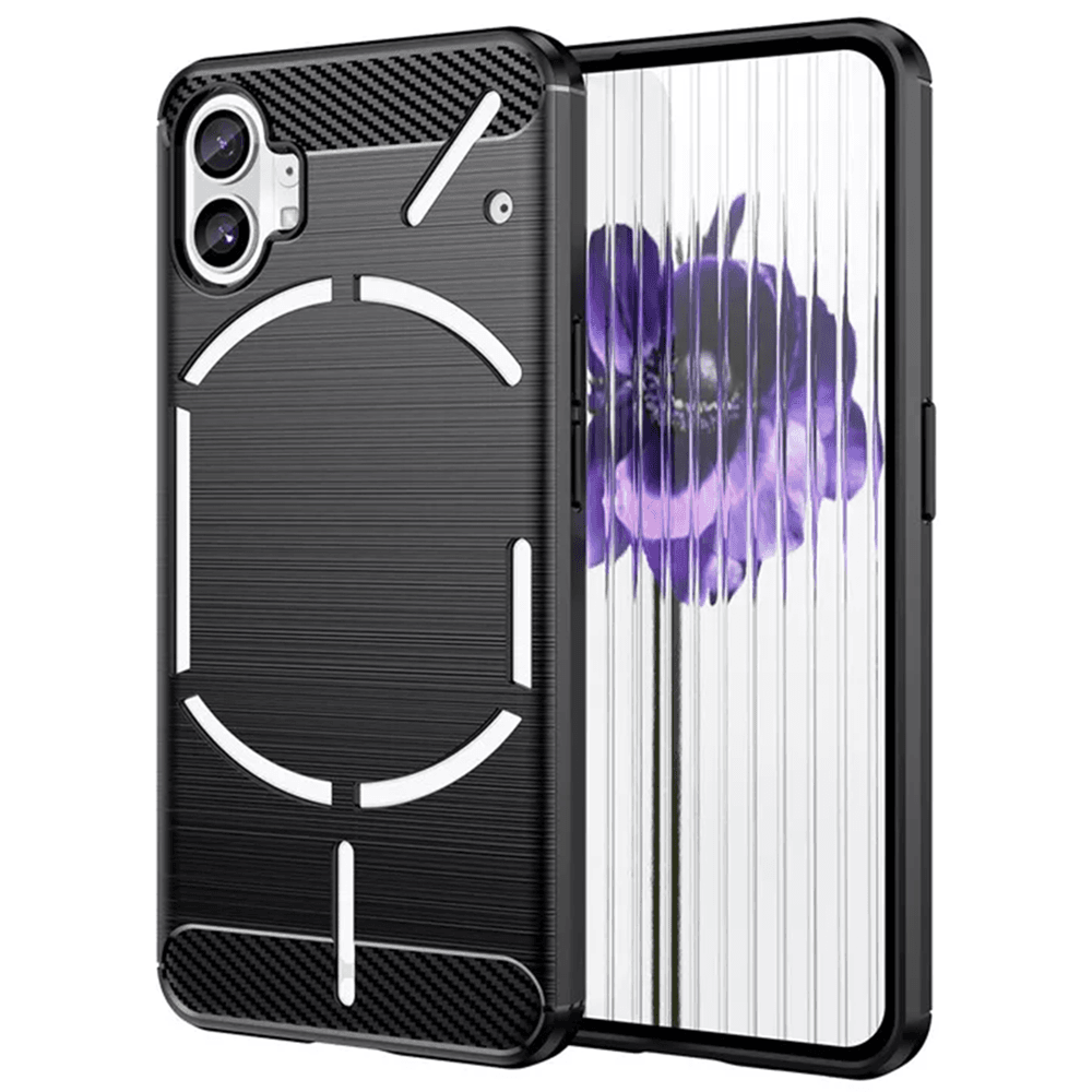 Techsuit Karbon Silikon Nothing Phone (1) Černý - náhled 1