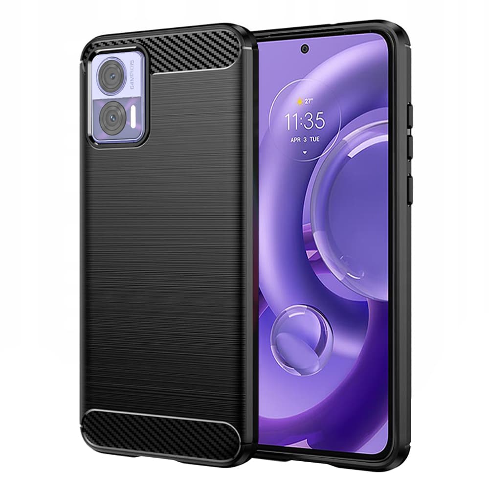 Techsuit Karbon Silikon Motorola Edge 30 Neo Černý - náhled 1