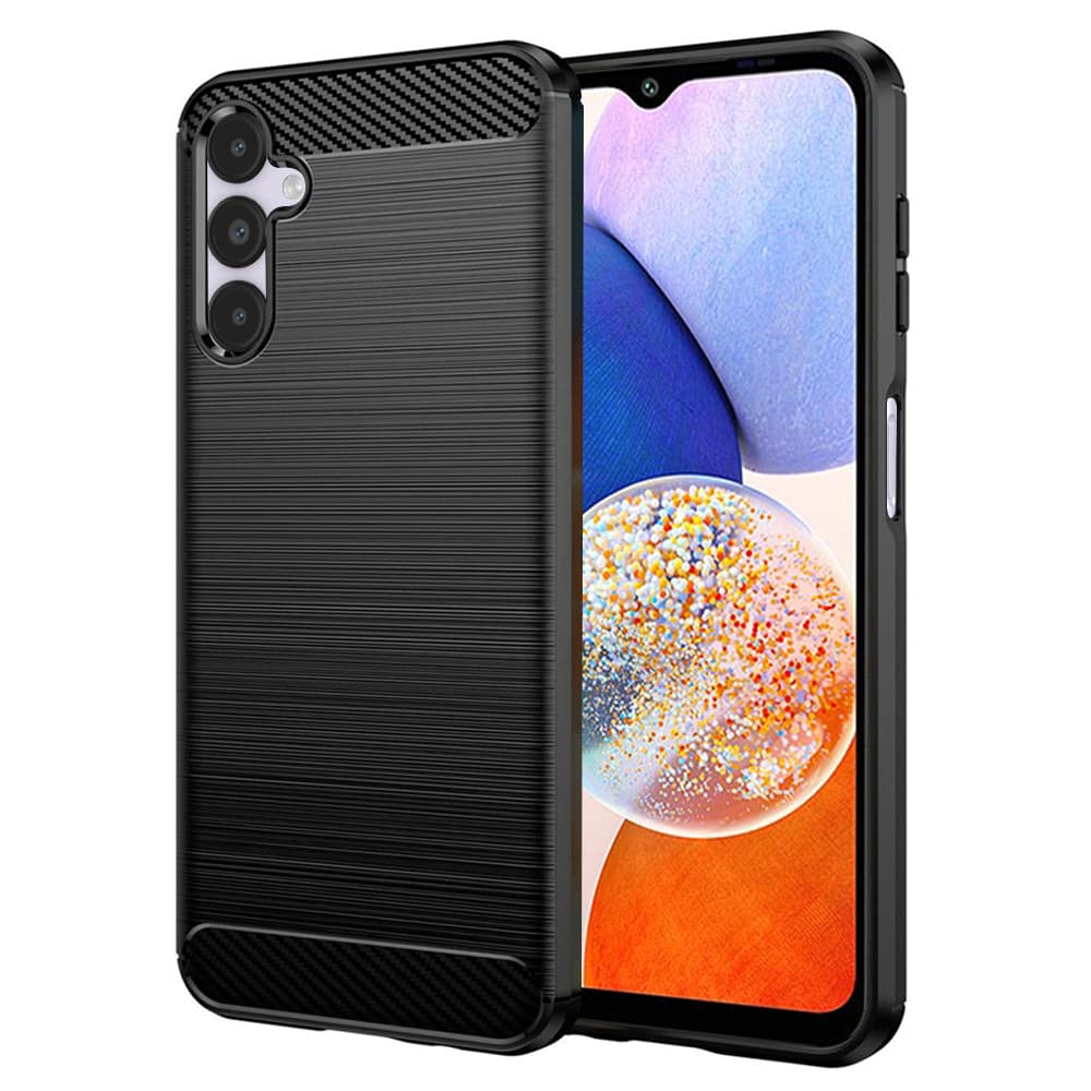 Techsuit Karbon Silikon Samsung Galaxy A14 4G A14 5G Černý - náhled 1