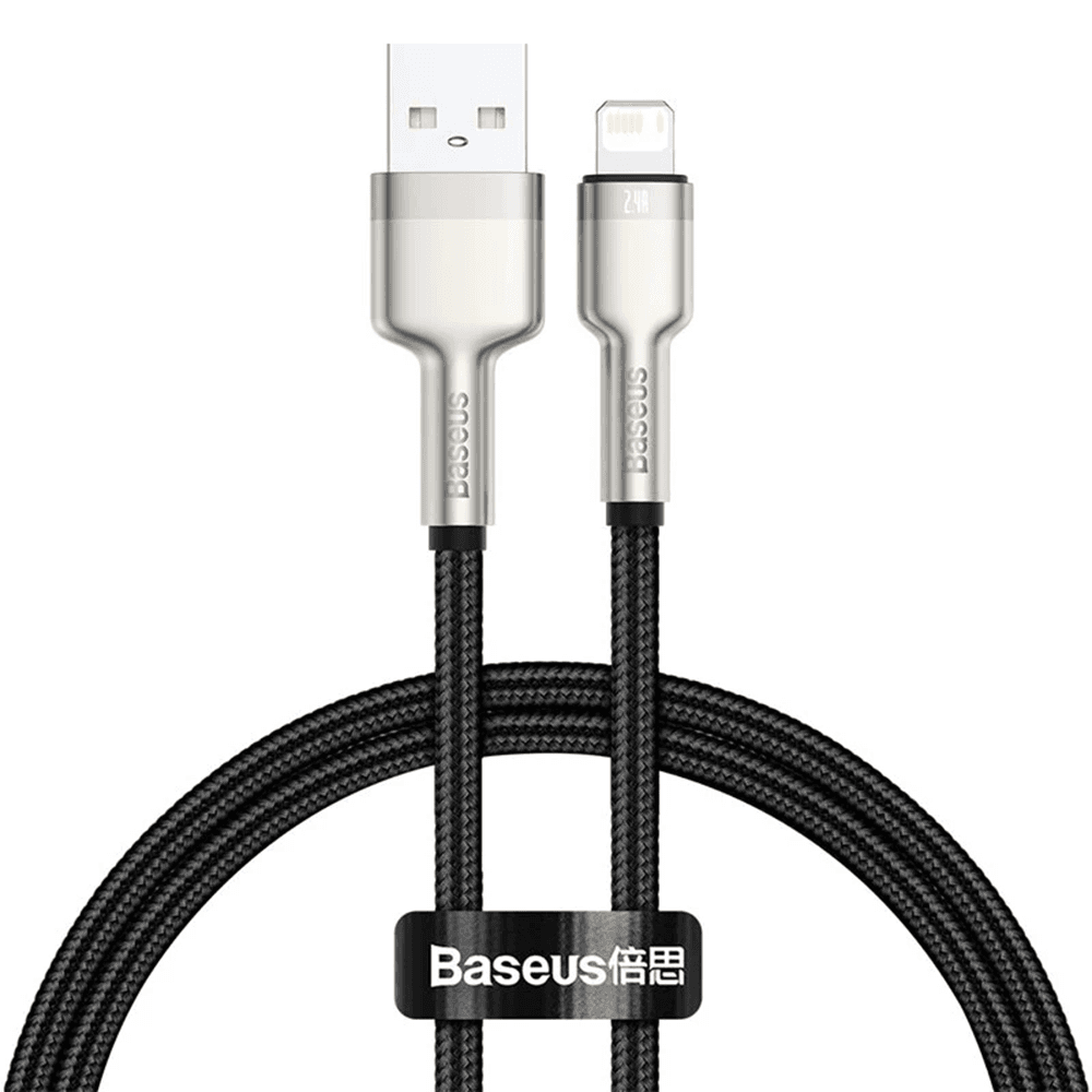 Baseus Kabel Cafule Metal USB to Lightning 2m Černý - náhled 1