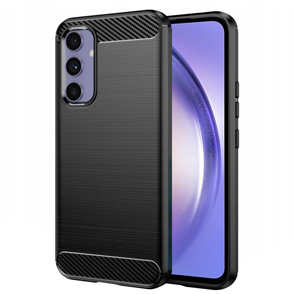 Techsuit Karbon Silikon Samsung Galaxy A54 Černý - náhled 1