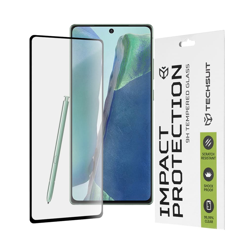 Techsuit 111D Celoplošné lepené sklo Note 20 5G Black - náhled 1