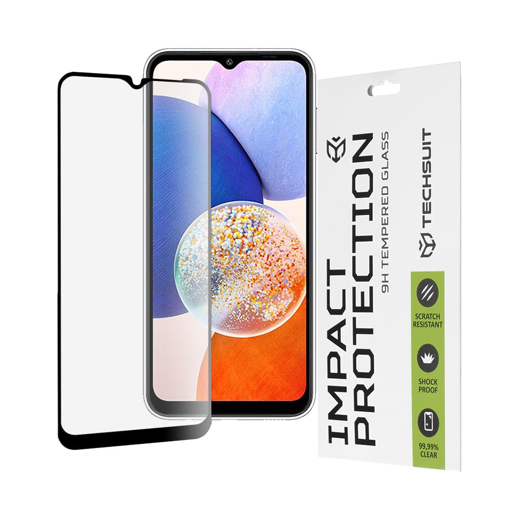Techsuit 111D Celoplošné sklo Samsung Galaxy A14 4G A14 5G Black - náhled 1
