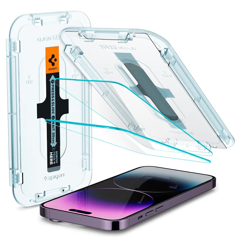 Spigen Glas.tR EZ-FIT iPhone 14 Pro Max 2 kusy Průhledné - náhled 1