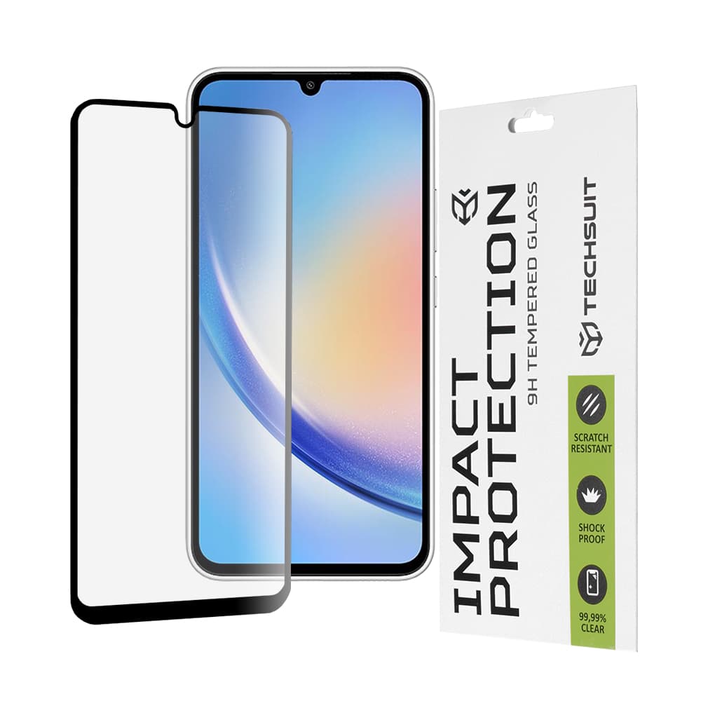 Techsuit 111D Celoplošné celolepené sklo Samsung Galaxy A34 5G Černé - náhled 1