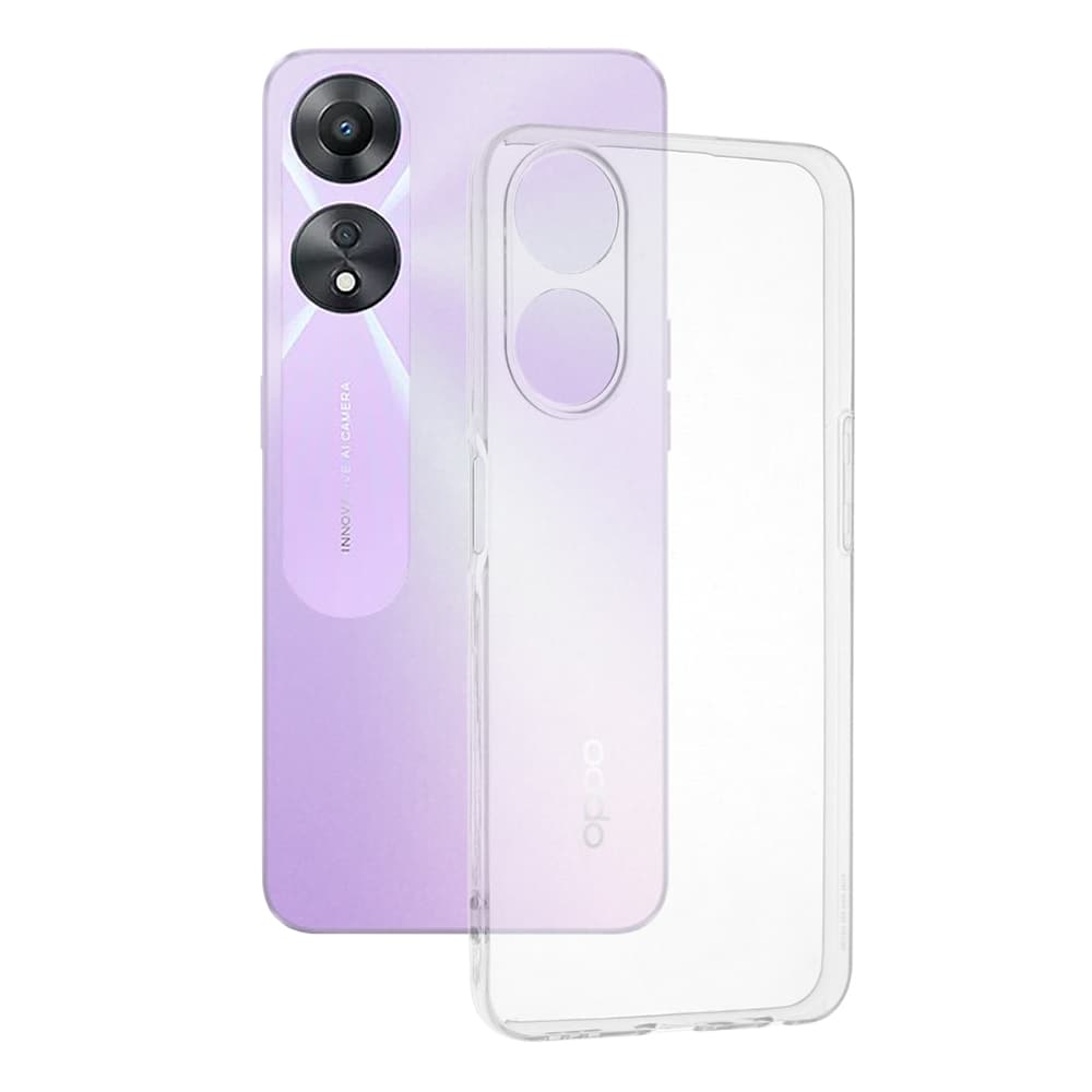 Techsuit Silikonové pouzdro průhledné Oppo A58 5G A78 5G - náhled 1