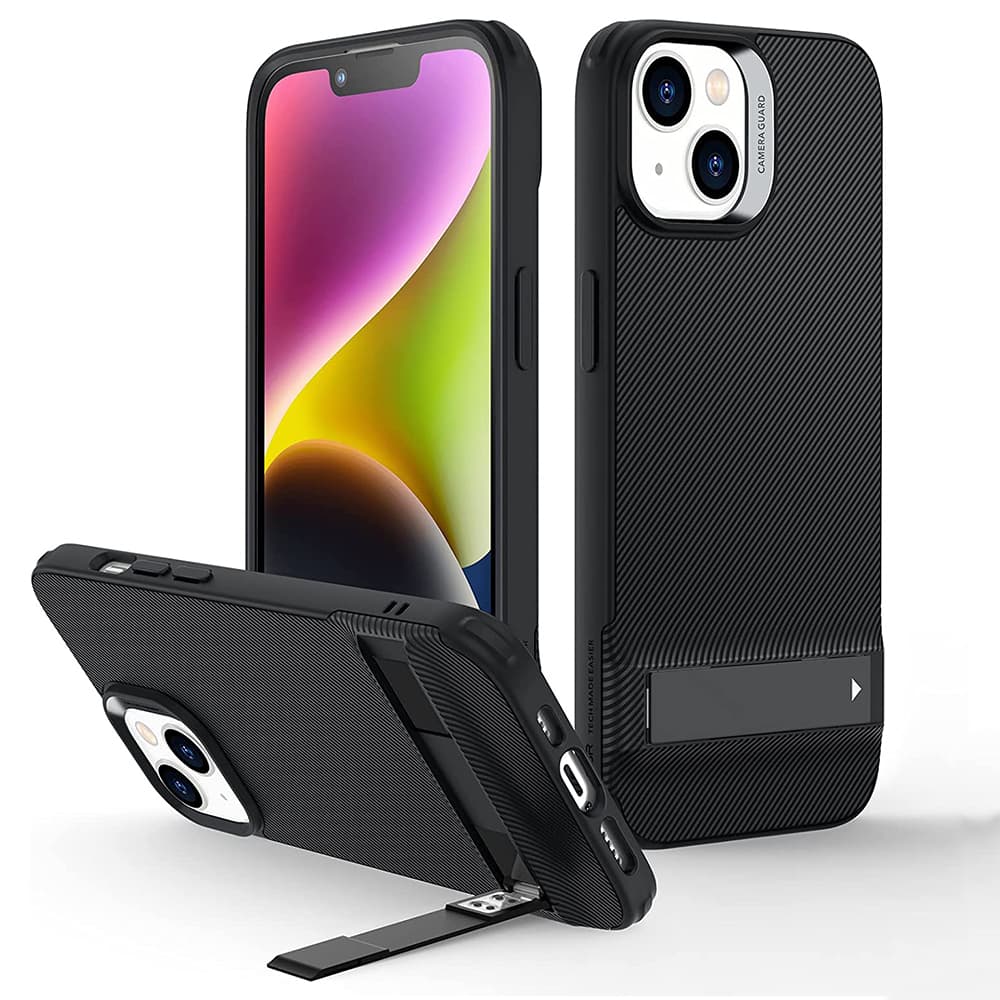 ESR Air Shield Boost Kickstand iPhone 14 Plus Průsvitná černá - náhled 1