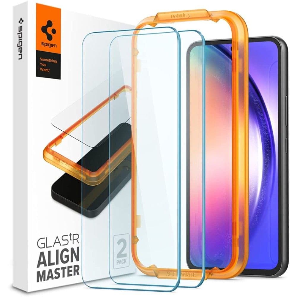 Spigen Glas.tR Align Master (2 kusy) Samsung Galaxy A54 Čiré - náhled 1