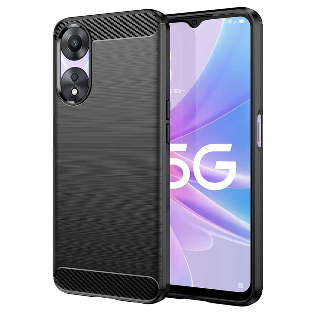 Techsuit Karbon Silikon Oppo A58 5G A78 5G Černá - náhled 1