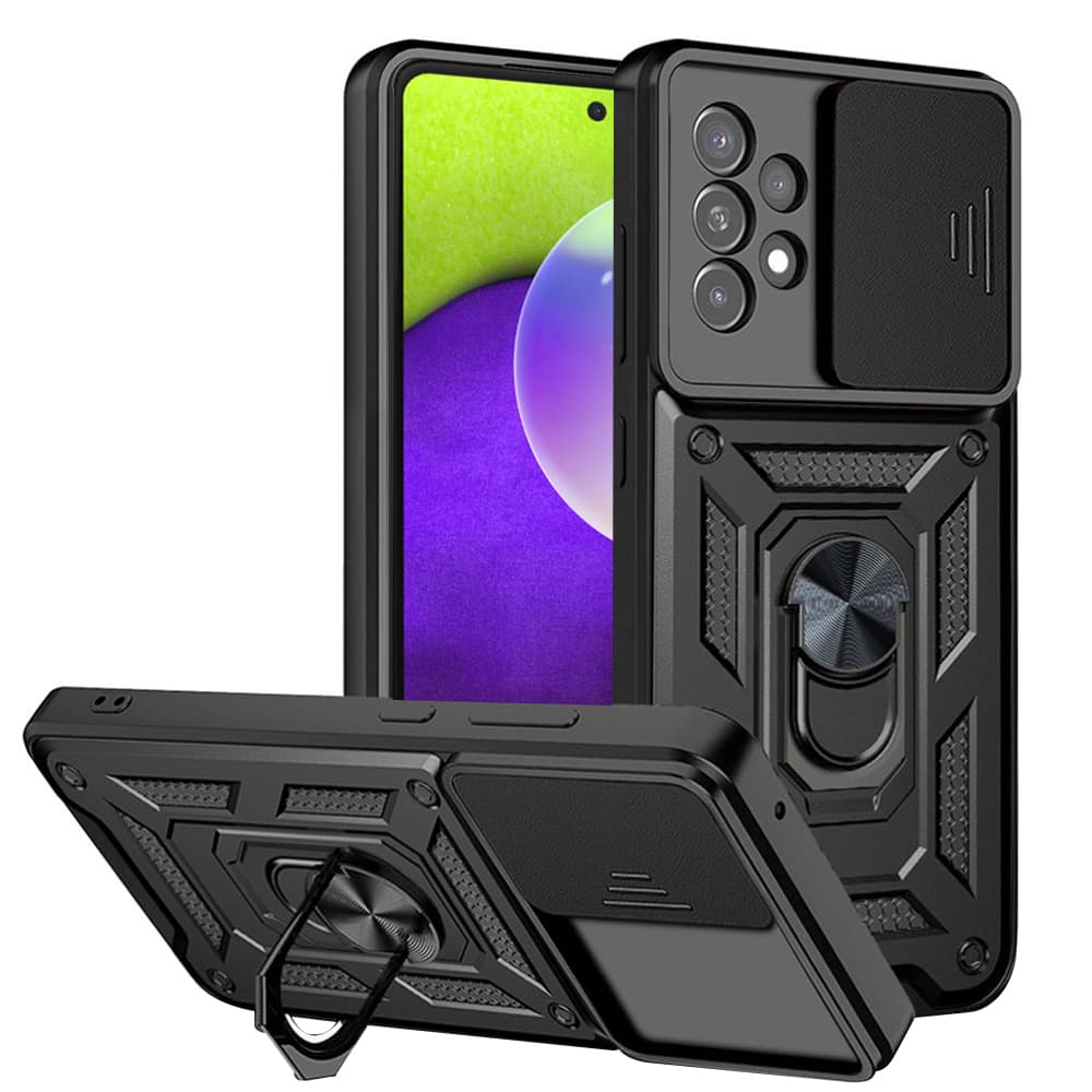 Techsuit CamShield Series Samsung Galaxy A52 4G A52 5G A52s 5G Černá - náhled 1