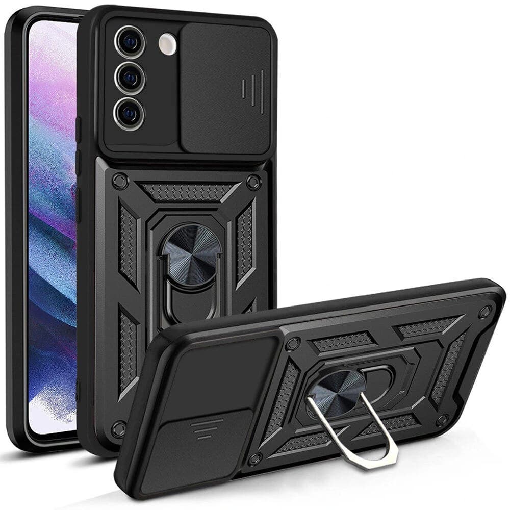 Techsuit CamShield Řada Samsung Galaxy S21 FE 5G Černá - náhled 1