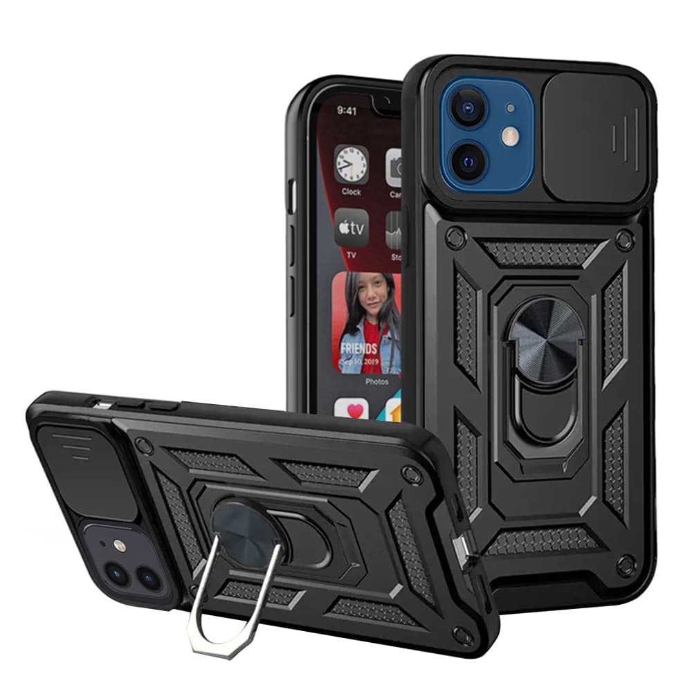 Techsuit CamShield řada iPhone 12 iPhone 12 Pro černá - náhled 1