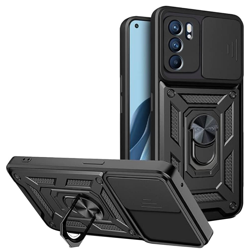 Techsuit Série CamShield Oppo Reno6 5G Černý - náhled 1