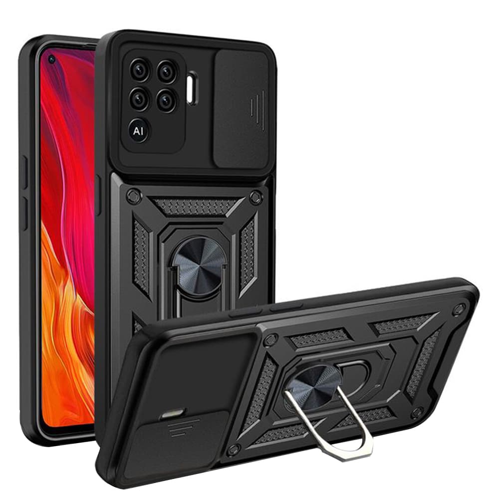 Techsuit CamShield Řada Oppo A94 4G Reno5 Lite Černá - náhled 1