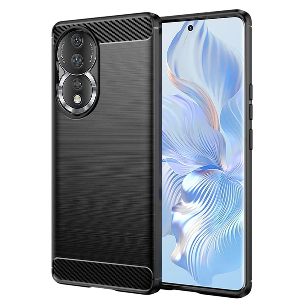Techsuit Karbon silikon Honor 90 Honor 80 Černé - náhled 1