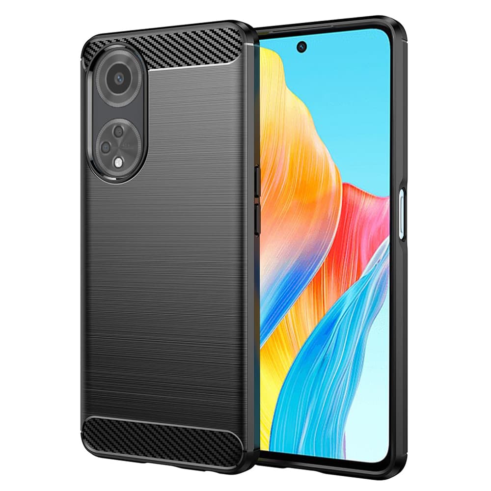 Techsuit Karbon silikon Oppo A98 5G Černá - náhled 1