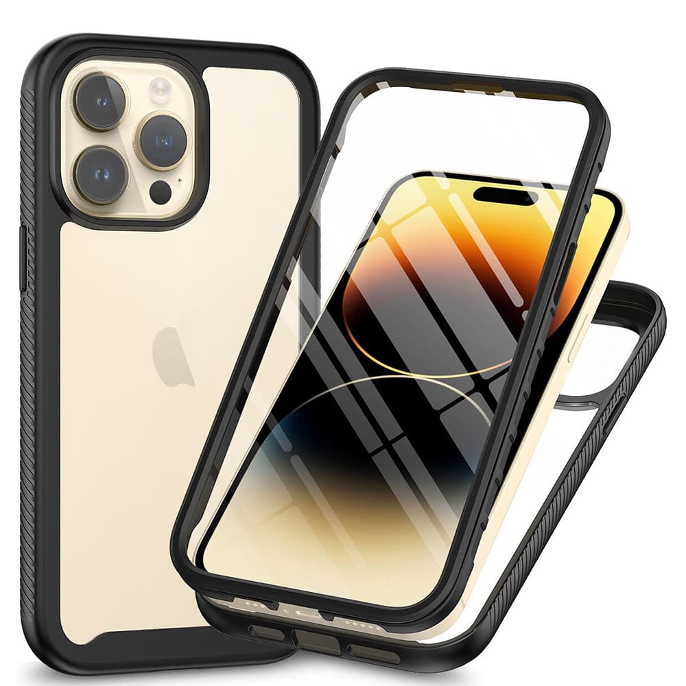 Techsuit Defense360 Pro Ochranné sklo iPhone 15 Pro Černá - náhled 1