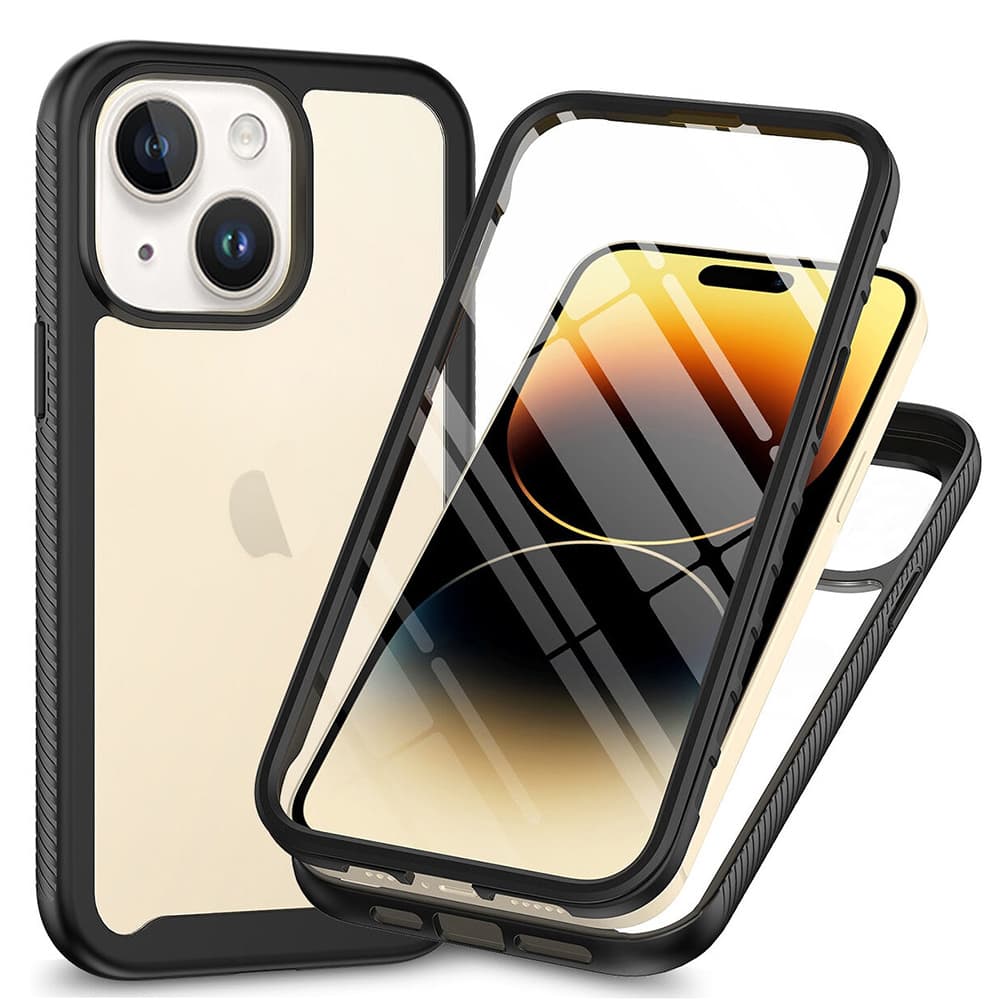 Techsuit Defense360 Pro Ochranné sklo iPhone 15 Plus Černá - náhled 1