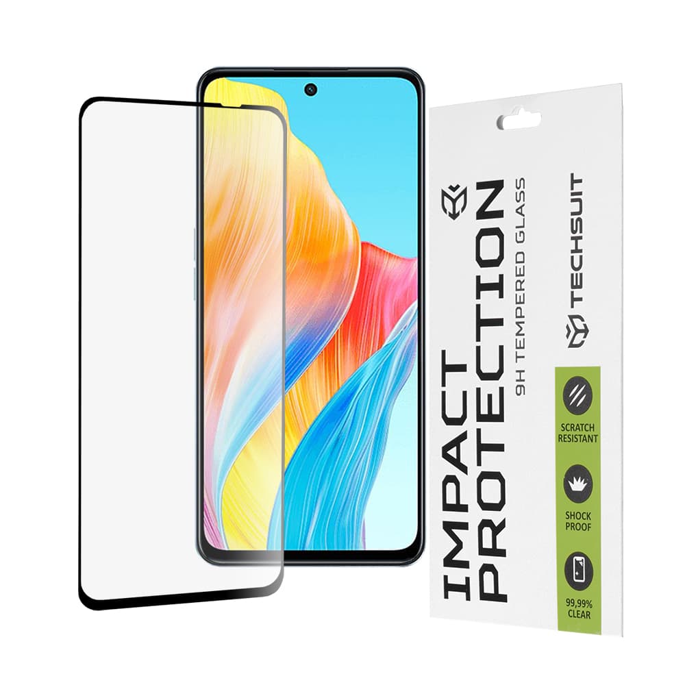 Techsuit 111D Celoplošné sklo Oppo A98 5G A79 5G A58 4G Black - náhled 1