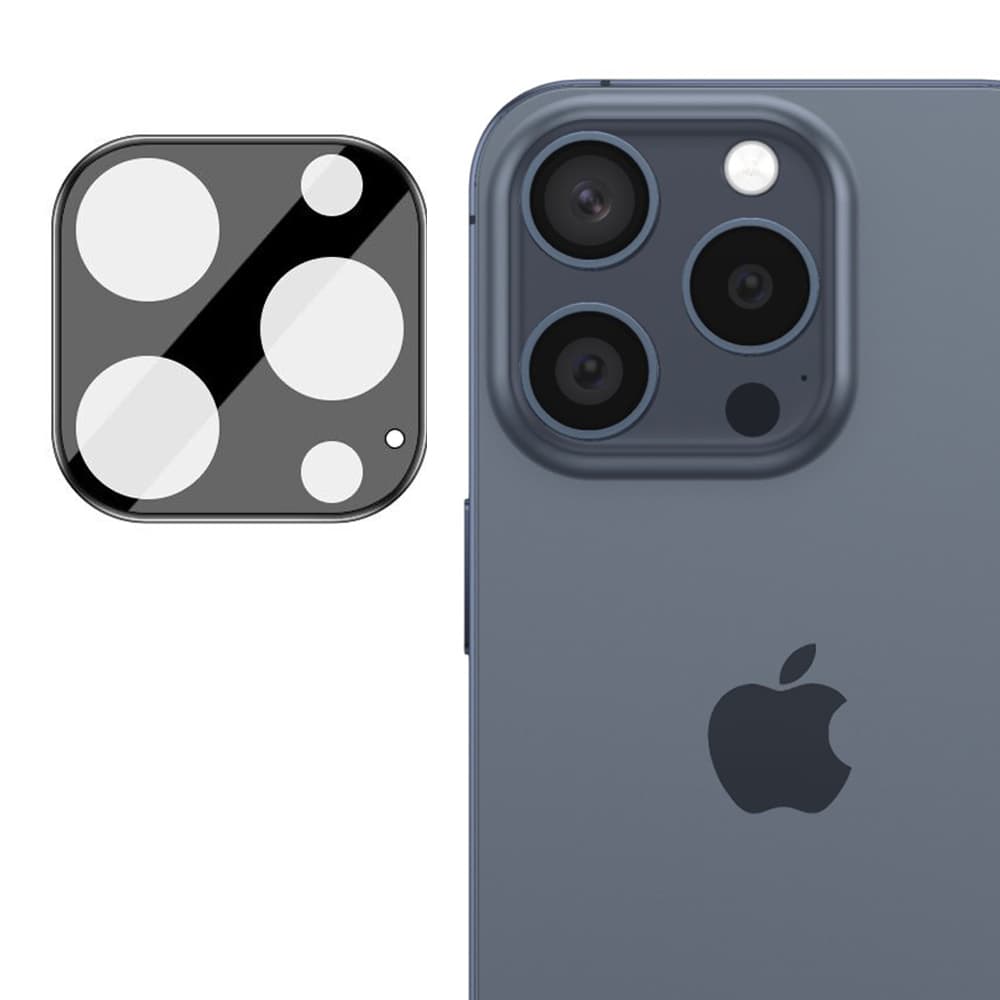 Techsuit Celoskelná ochrana kamery iPhone 15 Pro iPhone 15 Pro Max Black - náhled 1