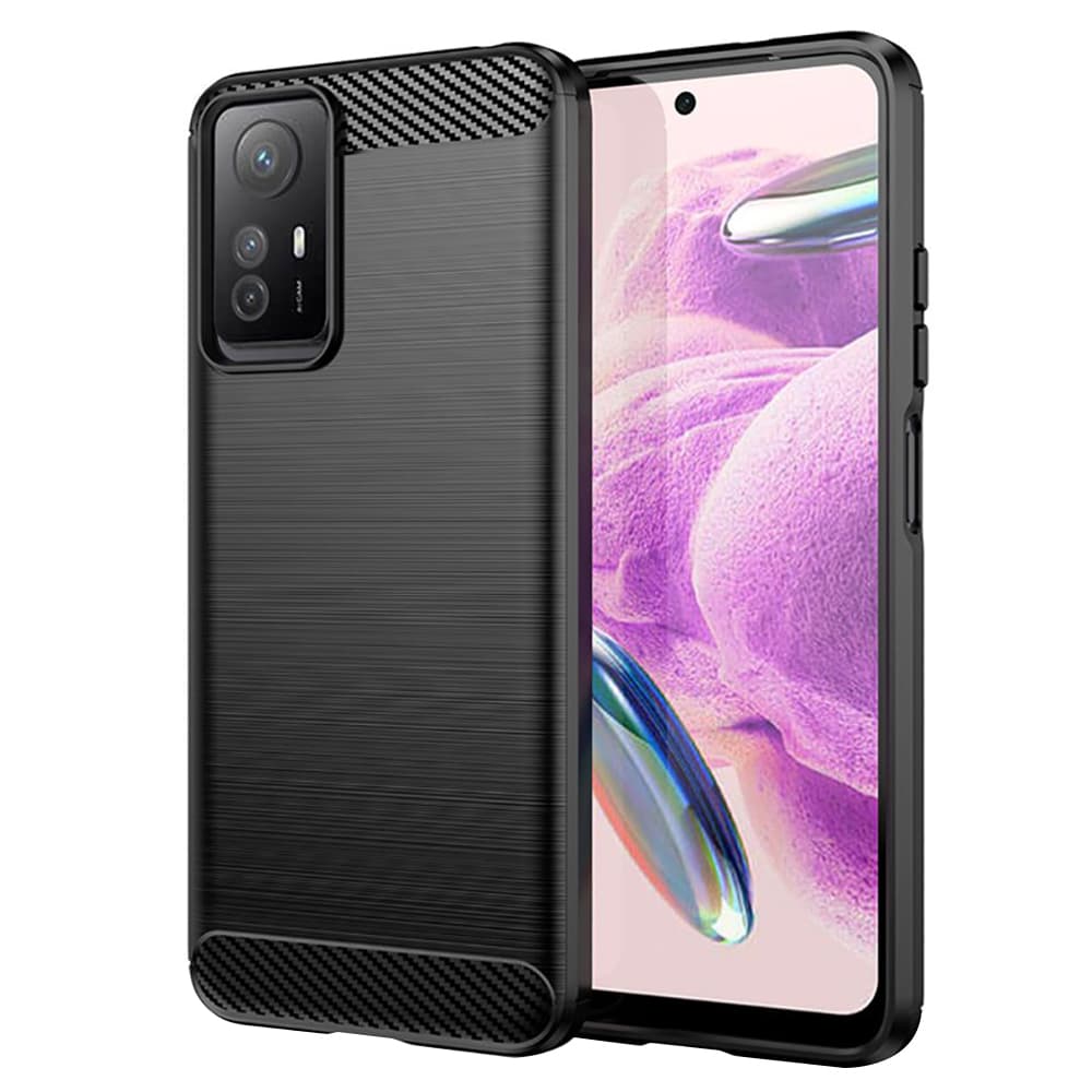 Techsuit Karbon Silikon Xiaomi Redmi Note 12S Černý - náhled 1