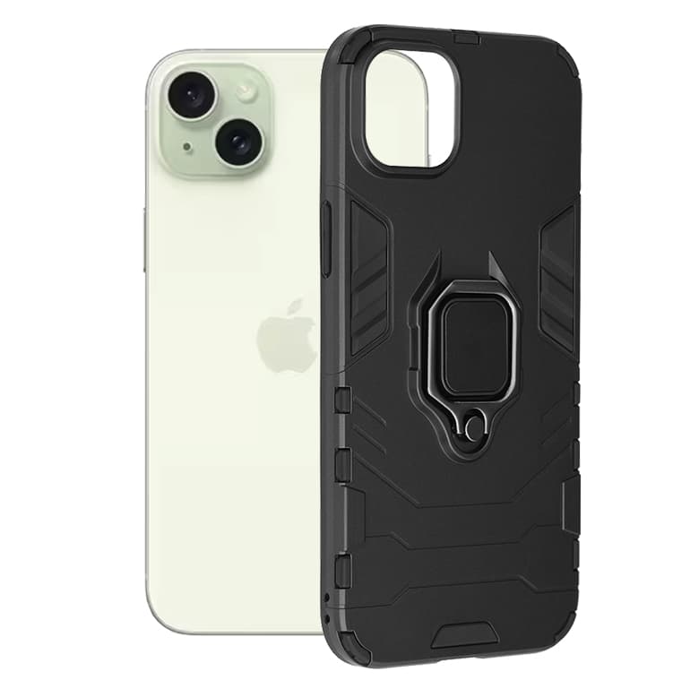 Techsuit Silikonové pouzdro iPhone 15 Plus Black - náhled 1