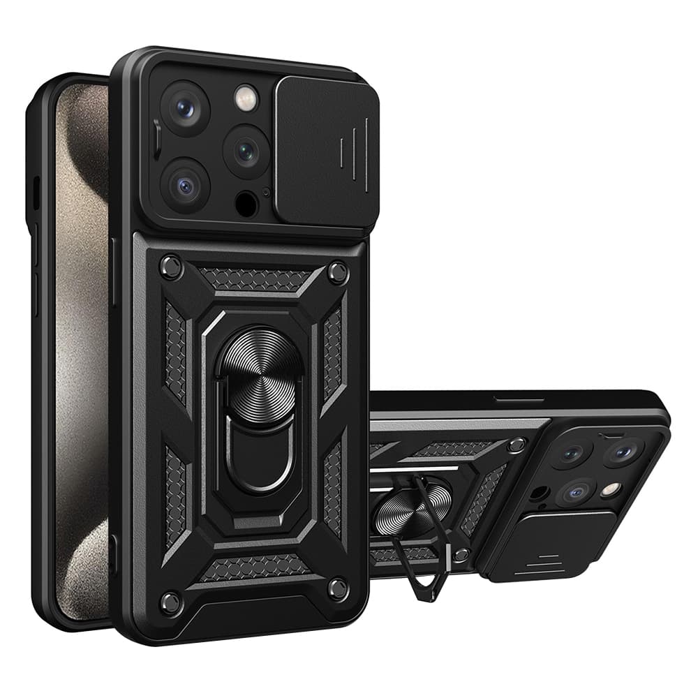Techsuit CamShield Series iPhone 15 Pro Černá - náhled 1