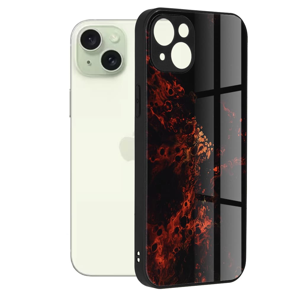 Techsuit Glaze Series iPhone 15 Plus Červená mlhovina - náhled 1