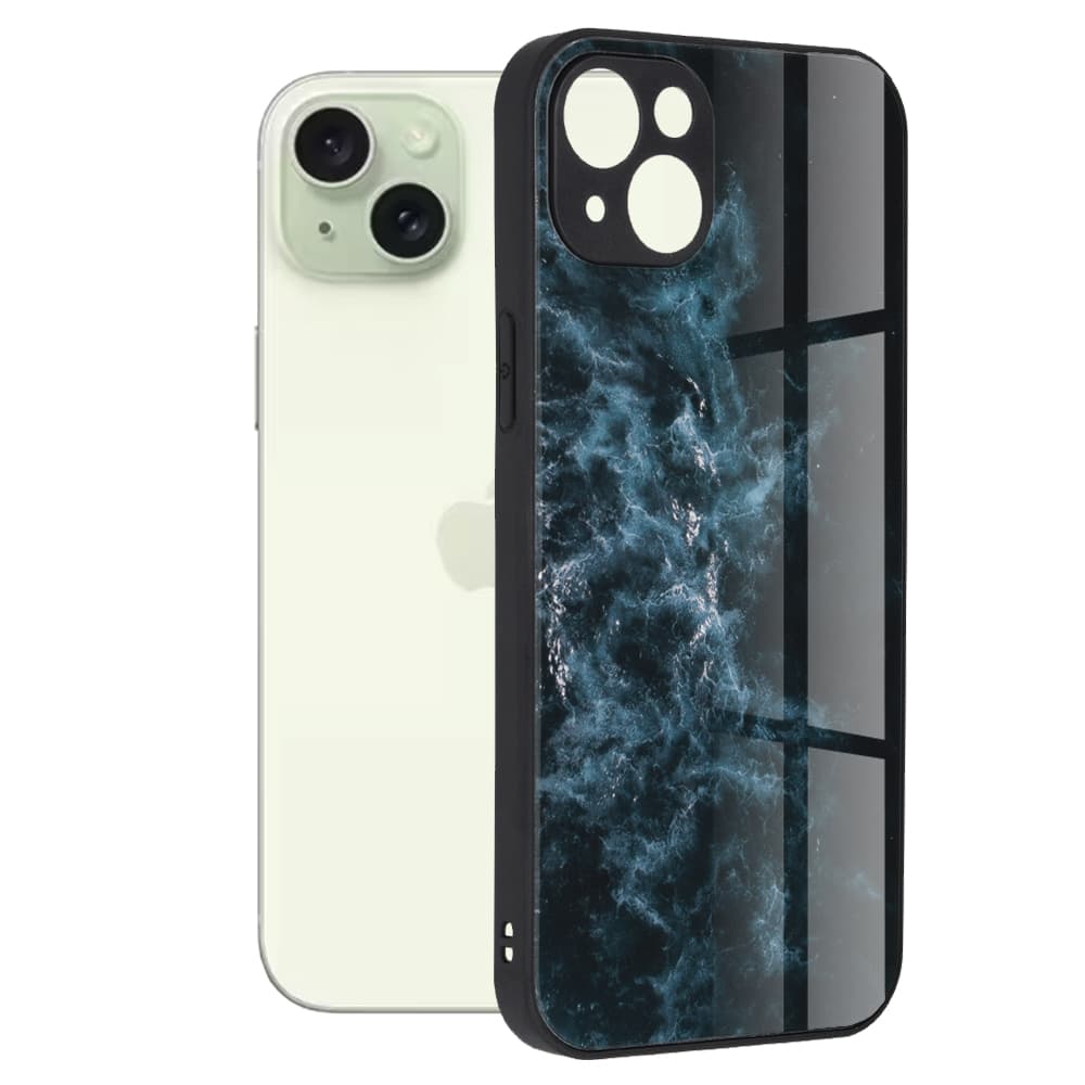 Techsuit Série Glaze iPhone 15 Plus Modrá mlhovina - náhled 1