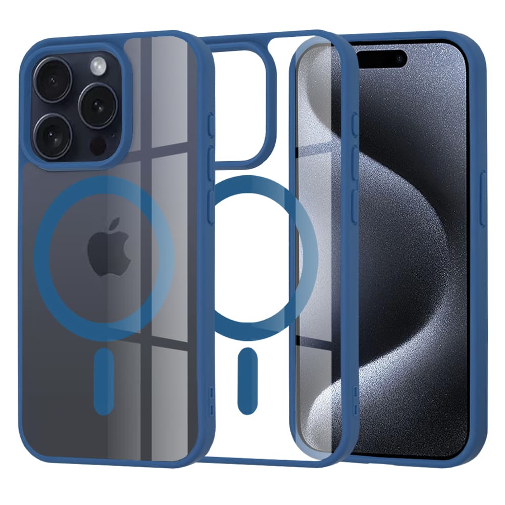 Techsuit MagSafe Pro iPhone 15 Pro Modrý - náhled 1