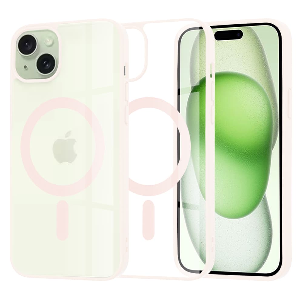 Techsuit MagSafe Pro iPhone 15 Plus Nude růžová - náhled 1