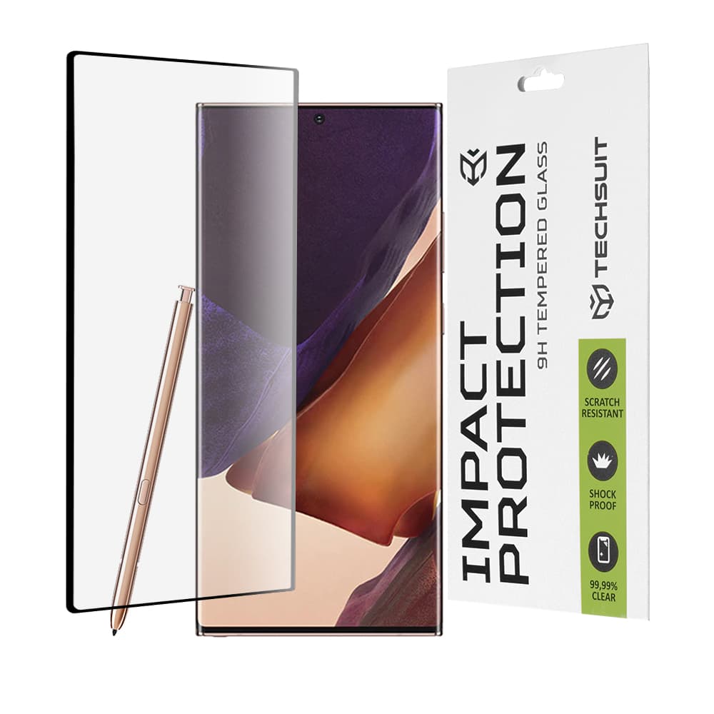 Techsuit 111D Celoplošné 3D sklo Samsung Note 20 Ultra Černá - náhled 1