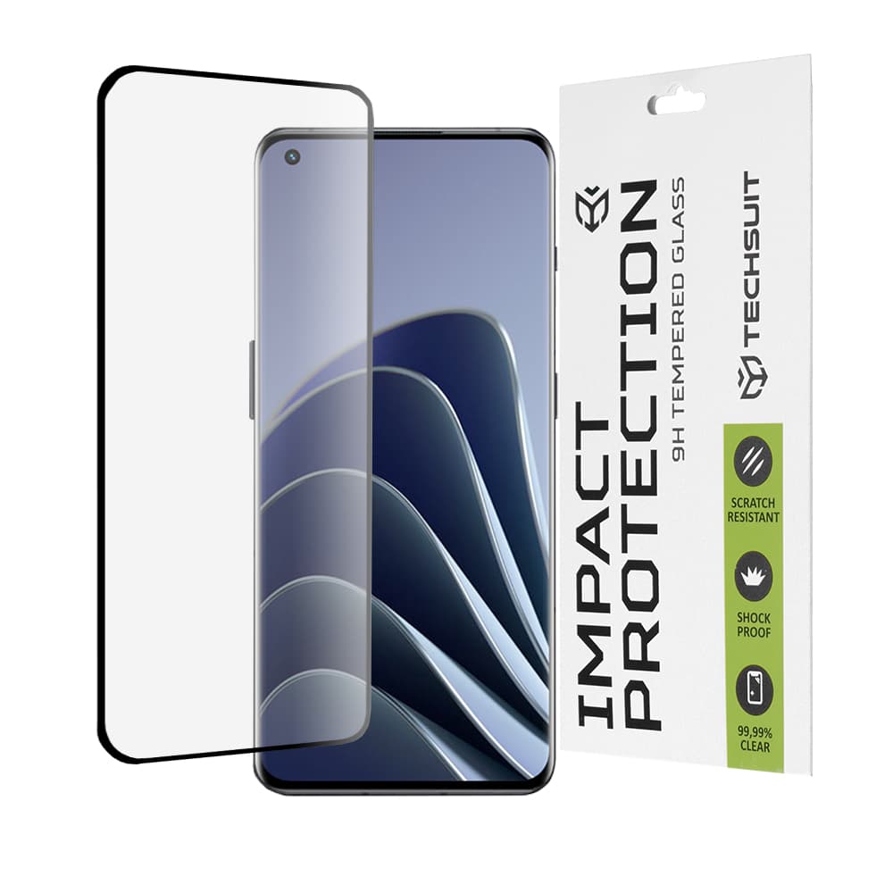 Techsuit 111D Celoplošné 3D lepené sklo OnePlus 10 Pro 11 Black - náhled 1