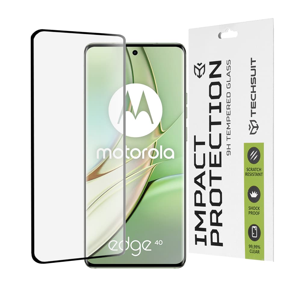Techsuit 111D Celoplošné sklo Motorola Edge 40 Edge 2023 Černá - náhled 1
