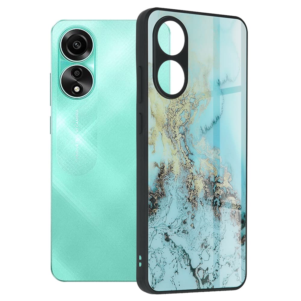 Techsuit Řada Glaze Oppo A78 4G Modrý oceán - náhled 1